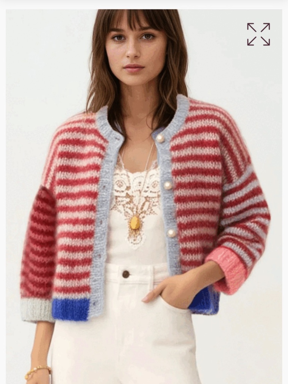 Kitty Van Coesent Jennifer Cardigan – Sunlit Berry